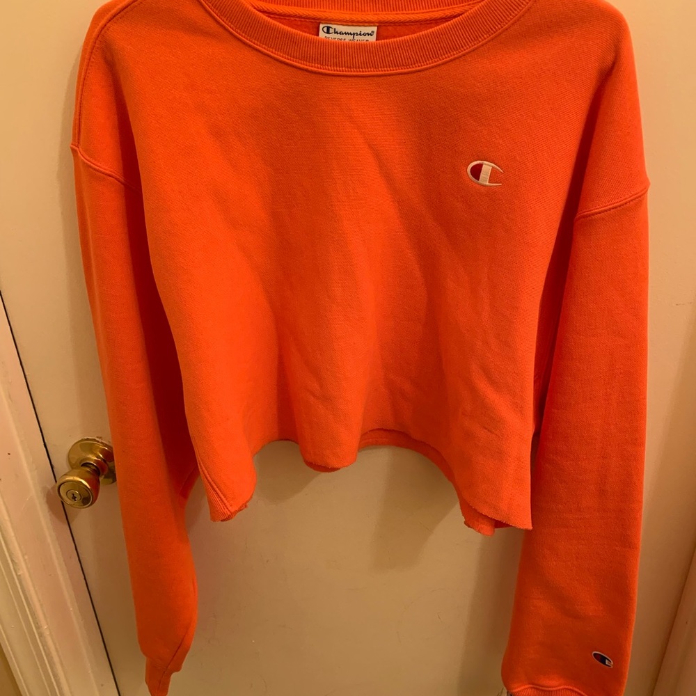 Women’s Champion Cut off Crew Sweatshirt